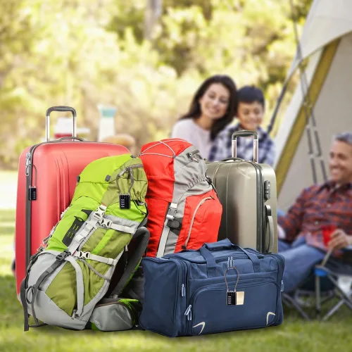 Vista 6 de SEPOX® Versátil Juego de Candado de Viaje de 12 Piezas con Combinación de 4 Dígitos Reajustable para Equipaje – Configuración de Contraseña Propia