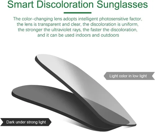 Vista 9 de YIMI Gafas de sol fotocrómicas polarizadas para hombres y mujeres deportes al aire libre conducción antirreflejos UV400 protección z87 gafas