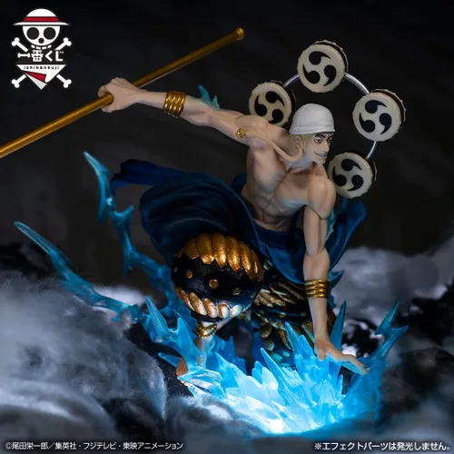 Vista 6 de Figura Ichibansho – Una pieza – Recuerdos de Enel Duel, estatua coleccionable de Bandai Spirits