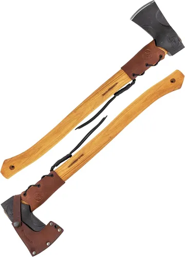 Vista 8 de Condor Tool & Knife Blue River Tomahawk - Tomahawk táctico de alta calidad con hoja de acero de alto carbono 1095 - Mango ergonómico de nogal