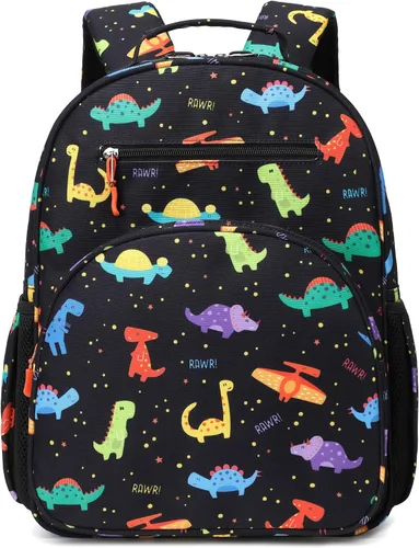 Vista 10 de abshoo Lindas mochilas ligeras para niños de 4 a 8 años de edad (coches negro)