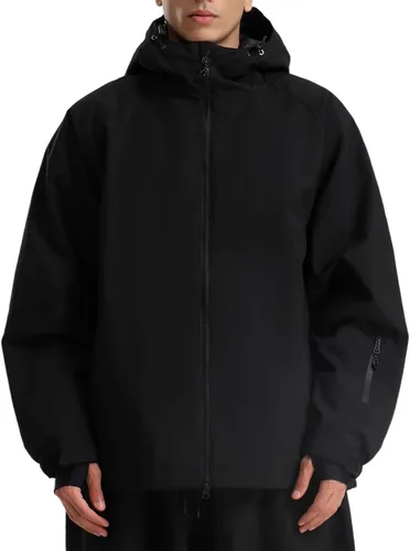 Vista 8 de GSOU SNOW Mens Ski Jacket Baggy Snowboard Jacket Womens Insulated Snow Jacket Waterproof Windproof Loose Ski Coat for Skiing