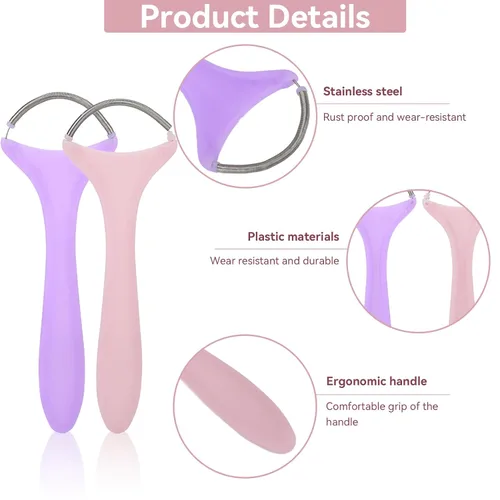 Vista 4 de 2 unidades de removedor de vello facial de primavera, depiladora facial portátil para mujeres, herramientas de depilación facial Rem Spring