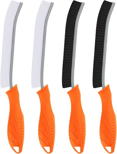 Vista 13 de Cepillo de inodoro, 2 piezas de cepillo de limpieza de baño, cepillo para fregar huecos con orificio para colgar, cepillo multifuncional de limpieza