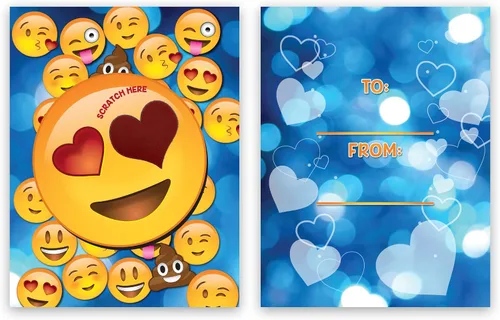 Vista 9 de My Scratch Offs Paquete de 26 tarjetas de San Valentín para rascar el corazón de Cupido, tarjetas de revelación de corazón de 3 x 4 pulgadas