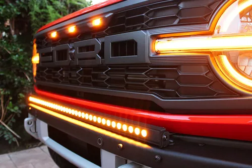 Vista 2 de M&R - Luces LED modulares para parachoques con soportes Compatible con Ford Bronco Raptor LED M&R de 40 pulgadas 2021 2022 2023 Kit de barra