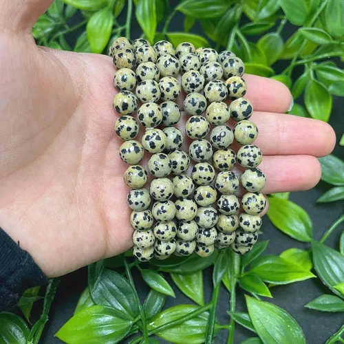 Vista 81 de Gem Avenue Handmade Round Bead Stretch Bracelet Unisex Natural Stone Beaded Jewelry for Men & Women, Elastic Wristband for Daily Wear