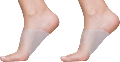 Vista 9 de ZenToes Soportes de arco de gel para fascitis plantar, pies planos, soporte para el dolor de pies, par de inserciones de gel para sandalias, tenis