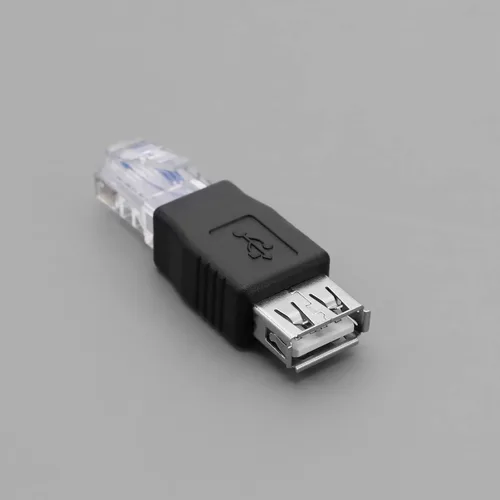 Vista 6 de Paquete de 4 adaptadores Ethernet a USB - USB 2.0 hembra a conector Ethernet RJ45 - Negro