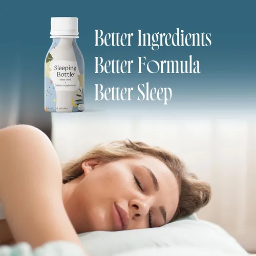 Vista 7 de Bebida Sleep Aid, sin melatonina, vegana, sin azúcar, sabor a cereza (3.4 onzas líquidas, paquete de 10)