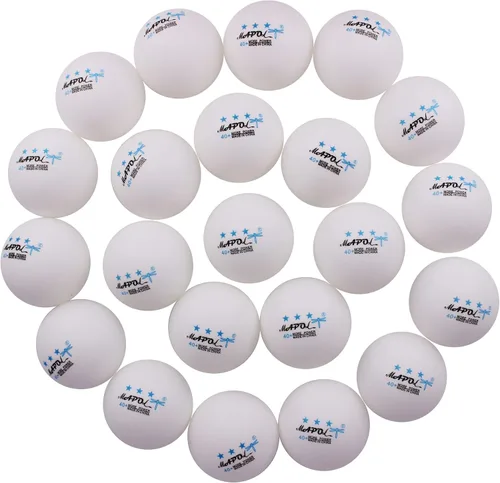 Vista 10 de MAPOL Pelota de tenis de mesa de práctica avanzada de 60/22 unidades, 3 estrellas, 40+