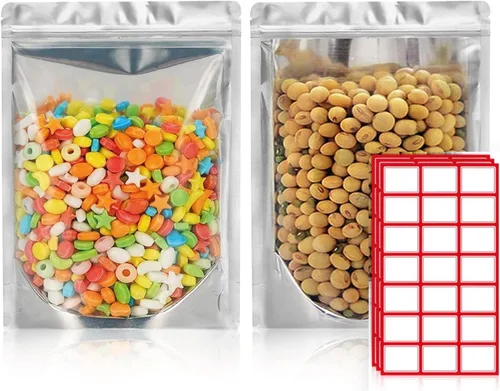 Vista 22 de BELLE KR® Bolsas pequeñas de Mylar de 3 x 5 para dulces liofilizados, paquete de 100 a 4 mil de grosor, bolsas transparentes de Mylar con ventana