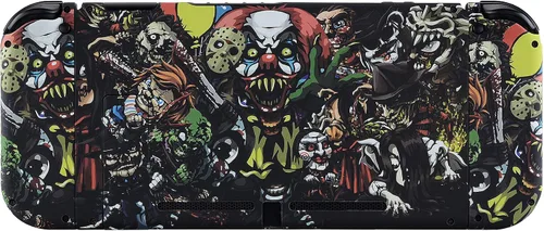Vista 9 de eXtremeRate - Placa trasera para Nintendo Switch Console, NS Joycon con carcasa de mando de mano con botones de juego completo, carcasa de repuesto
