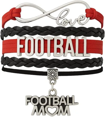 Vista 6 de Sportybella Pulsera de fútbol para mamá, pulsera de fútbol para mamá, pulsera de fútbol para madres de fútbol americano