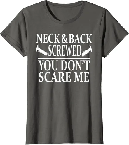 Vista 55 de Camiseta divertida para recuperación de cirugía de columna vertebral y cuello y espalda, Negro