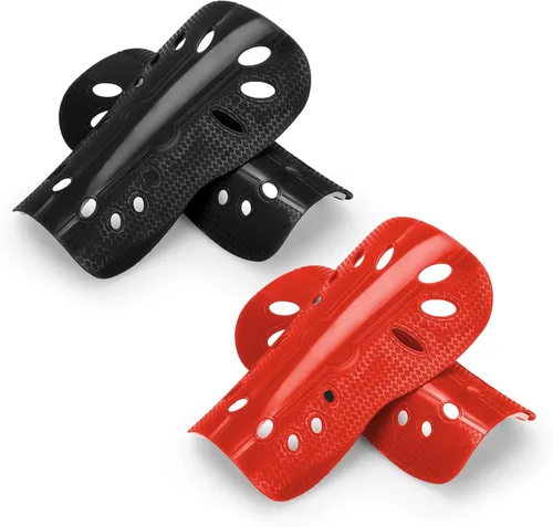 Vista 16 de Espinilleras de fútbol, 2 pares de fundas de espinilleras de fútbol superligeras y transpirables, equipo de protección de espinilleras para niños