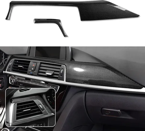 Vista 16 de Funda para reposabrazos de automóvil, caja de almacenamiento de tapa de color carbono, ajuste ABS para BMW F30 2012 2013 2014 2015 2016 2017 2018