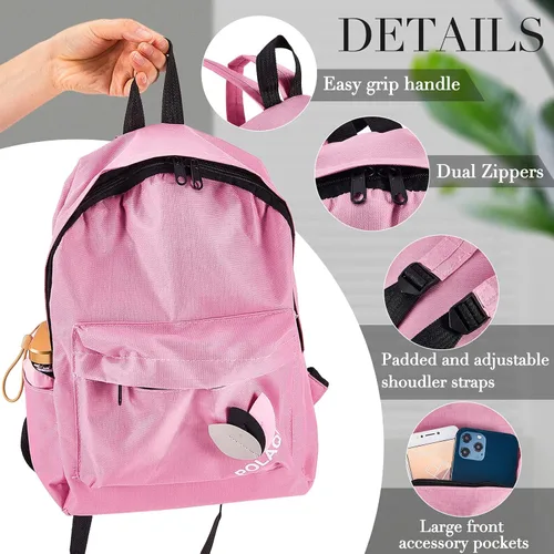 Vista 3 de Amylove 24 mochilas clásicas a granel de 14 pulgadas para niños y niñas, mochila escolar de varios colores, mochila escolar unisex a granel