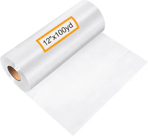 Vista 11 de Peryiter 1 rollo de 8 "x 100 yd Estabilizador de bordado de corte 25μM Estabilizador de respaldo para bordado Estabilizadores de costura ligeros