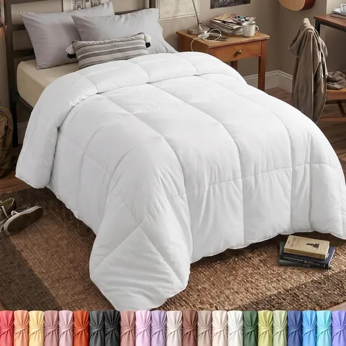 Vista 35 de Utopia Bedding - Juego de edredones de plumón con inserción de edredón acolchado con esquinas y pestañas, edredones alternativos cosidos en caja