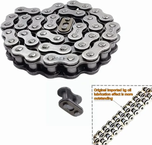 Vista 5 de Cadena delantera de mini bicicleta compatible con Coleman CT200U CT200U-EX BT200X Cadena de mini bicicleta MB200 MB165 Baja Warrior Heat Mini Baja