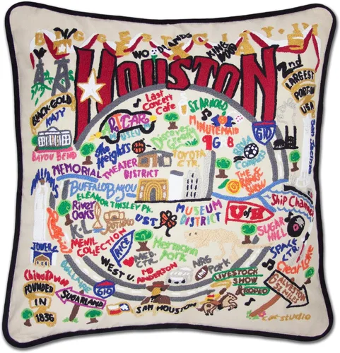 Vista 154 de Catstudio Portland (Oregon) - Almohada decorativa bordada