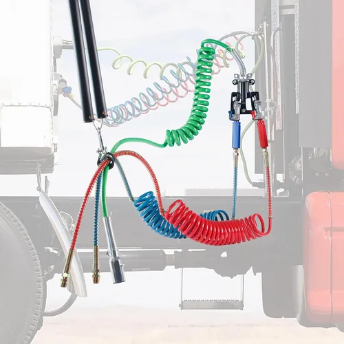 Vista 6 de Kit de resorte doble tierno de 16 pulgadas, resorte doble para suspensión de línea de aire y cables eléctricos, montaje de resorte tierno