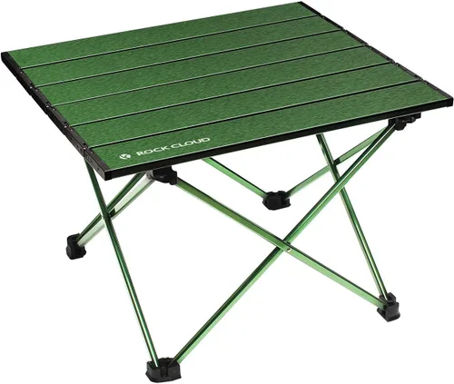 Vista 12 de ROCK CLOUD Mesa de campamento portátil de aluminio ultraligera, mesa de playa plegable para camping, senderismo, mochileros, picnic al aire libre