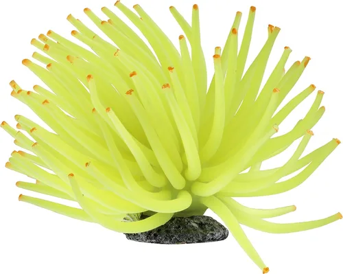Vista 7 de Adornos de anémona GloFish, decoraciones para pecera, decoraciones para acuario, crea un efecto brillante
