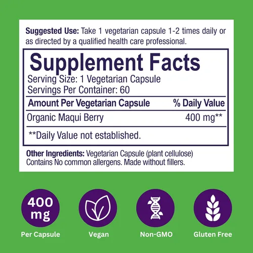 Vista 8 de Paradise Herbs Paquete antioxidante Maqui Berry + ORAC Energy Greens
