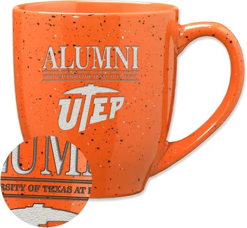 Vista 26 de Rico Industries NCAA Illinois Fighting Illini Alumni - Taza de café de cerámica moteada grabada con láser de 16 onzas