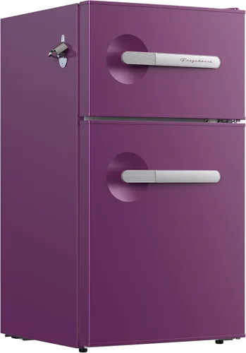 Vista 3 de Frigidaire, Refrigerador compacto de 3.1 pies cúbicos de la serie Retro de 2 puertas, abrebotellas lateral integrado, color morado