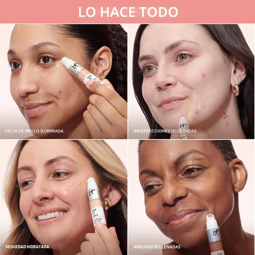 Vista 7 de IT Cosmetics Do It All Radiant Corrector - Corrector de maquillaje - Hidrata e ilumina - Cobertura media sin arrugas y acabado radiante