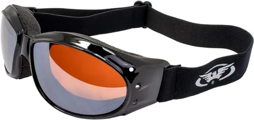 Vista 8 de Global Vision Eliminator Gafas Acolchadas para Motocicleta de Dirt Bike para Hombres y Mujeres (Marco Negro/Lente Ahumado)