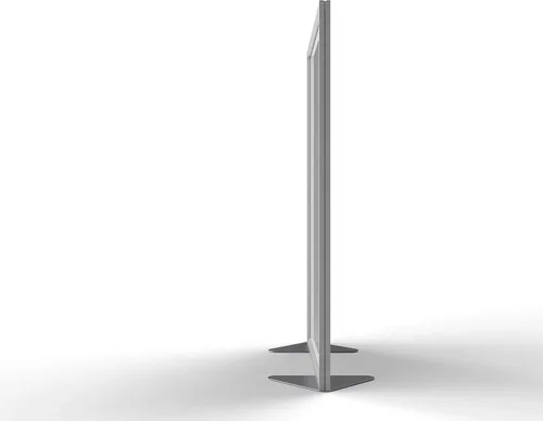 Vista 3 de Ghent Divisor de privacidad para separador de ambientes, pizarra blanca magnética de porcelana, doble cara con marco de aluminio y relleno de panel