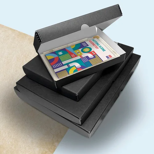 Vista 6 de Golden State Art, Clamshell Archival - Caja de almacenamiento