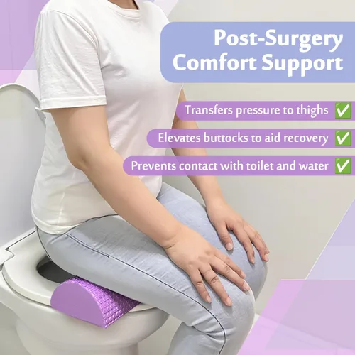 Vista 2 de AOSSA BBL - Almohada elevadora de inodoro, cojín de asiento de inodoro para recuperación brasileña de levantamiento de glúteos, almohadas elevadoras