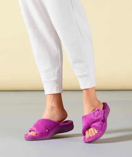 Vista 2 de Vionic Sandalias de descanso Tropez para mujer con hebilla ajustable y soporte de arco ortopédico oculto