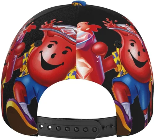 Vista 3 de atgzfdr Kool Anime Aid - Gorra de béisbol ajustable con ala curvada para hombre y mujer, color negro, Negro
