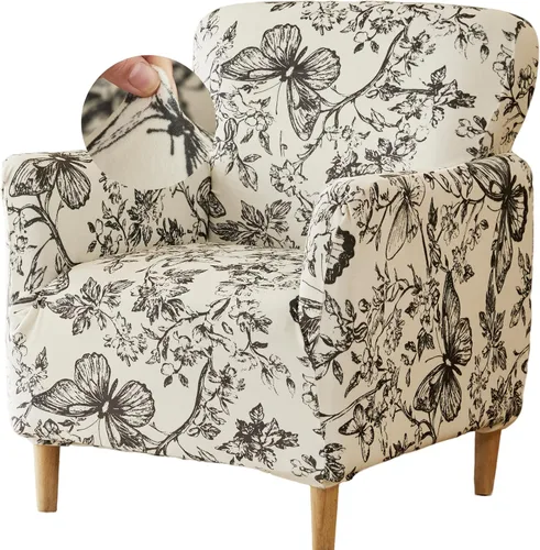 Vista 33 de FUANGUI Funda para Sillón de Banquete con Brazos Fundas para Sillas Elásticas Funda para Sillón Club Funda Suave para Sillón Sofá Cubiertas
