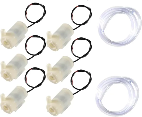 Vista 11 de 4 piezas DC 3-5 V micro sumergible mini bomba de agua para acuarios pecera estanque fuente hidropónica jardín