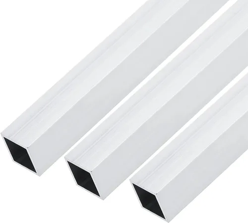 Vista 7 de METALLIXITY Tubo cuadrado de aluminio (0.591 in x 0.591 in x 0.039 in x 7.874 in), 3 piezas, tubo de aluminio 6063 - para muebles del hogar