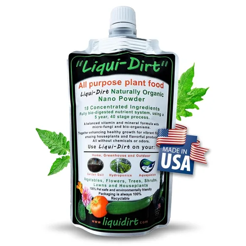 Vista 8 de Fertilizante de Alimento Natural Orgánico para Plantas de Interior, Aroides Raros, Flores, Jardines, Verduras, Hierbas - NPK Multiusos con 18