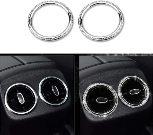 Vista 17 de Accesorios brillantes para Mercedes Benz 2019-2024 Clase A B CLA GLA GLB apliques de diamantes de imitación