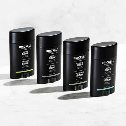 Vista 3 de Brickell Men's Products Desodorante para hombres, sin aluminio, alcohol ni bicarbonato de sodio, con polvo de raíz de flecha, aceite de oliva e
