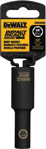 Vista 14 de DEWALT DW22942 Juego de llaves de impacto de 1 pulgada, listas para impacto, para accionamiento de 1/2 pulgada, Negro
