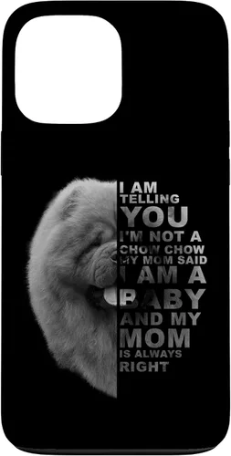 Vista 22 de Funda para iPhone 12 mini My Mom Said I am a Baby Chow Dog Mommy Mother Day