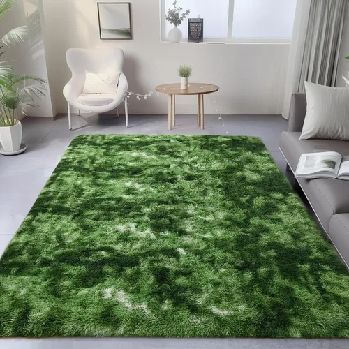 Vista 21 de Alfombras grises pequeñas para dormitorio, 2 x 4 pies, alfombras de pasillo lavables de felpa para pasillo 2- Gris