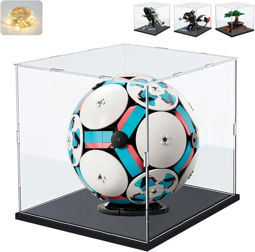 Vista 15 de Vitrina de acrílico transparente engrosada para coleccionables de Lego 75328 75976 Minifigure, caja transparente de autoensamblaje a prueba de polvo