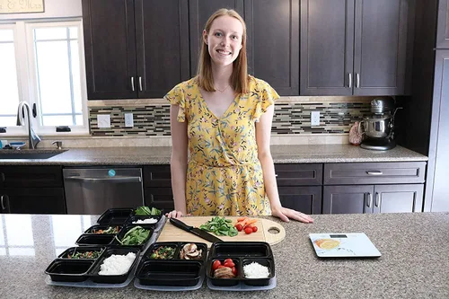 Vista 5 de Báscula de cocina Prep Container Chef – Báscula digital de alimentos. Báscula nutricional para perder peso, hornear, preparar comidas y dieta keto.